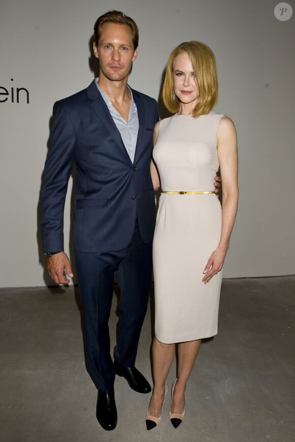 Alexander Skarsgard et Nicole Kidman lors du défilé Calvin Klein printemps-été 2014 aux studios Spring. New York, le 12 septembre 2013.