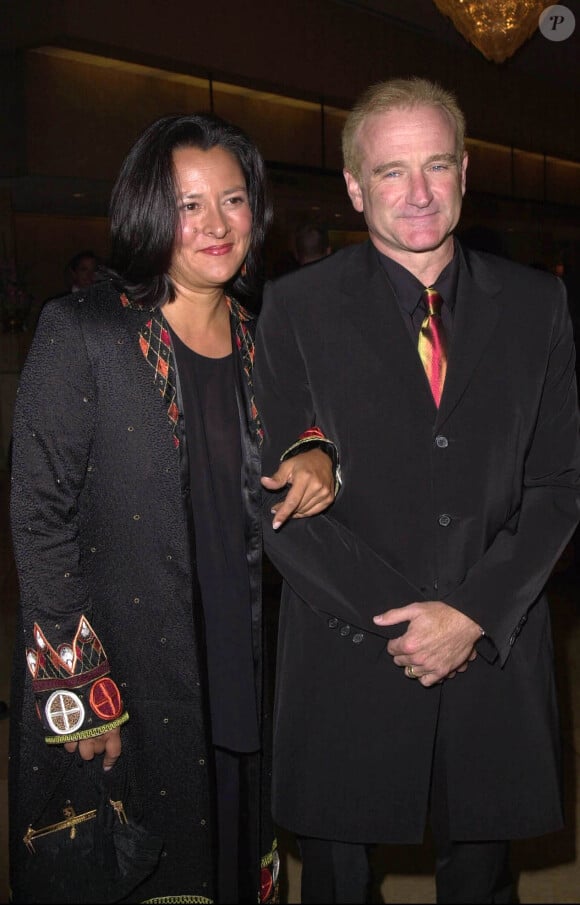 Robin Williams et sa femme de l'époque Marsha, le 27 octobre 2000