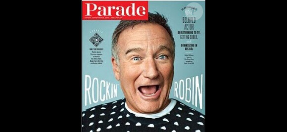 Robin Williams fait la couverture du magazine Parade - septembre 2012