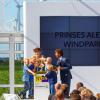 La princesse Beatrix des Pays-Bas inaugurant la ferme éolienne princesse Alexia à Zeewolde le 11 septembre 2013