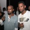Kanye West et Fabolous assistent à la soirée d'écoute de l'album My Name is My Name de Pusha T à l'Industria Superstudio. New York, le 11 septembre 2013.