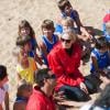 La princesse Charlene de Monaco lors d'une campagne de sa Fondation à Capbreton, dans les Landes, début septembre 2013