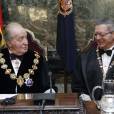 Le roi Juan Carlos Ier d'Espagne à la cour suprême à Madrid le 16 septembre 2013 pour l'inauguration de l'année judiciaire.