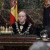 Le roi Juan Carlos Ier d'Espagne à la cour suprême à Madrid le 16 septembre 2013 pour l'inauguration de l'année judiciaire.