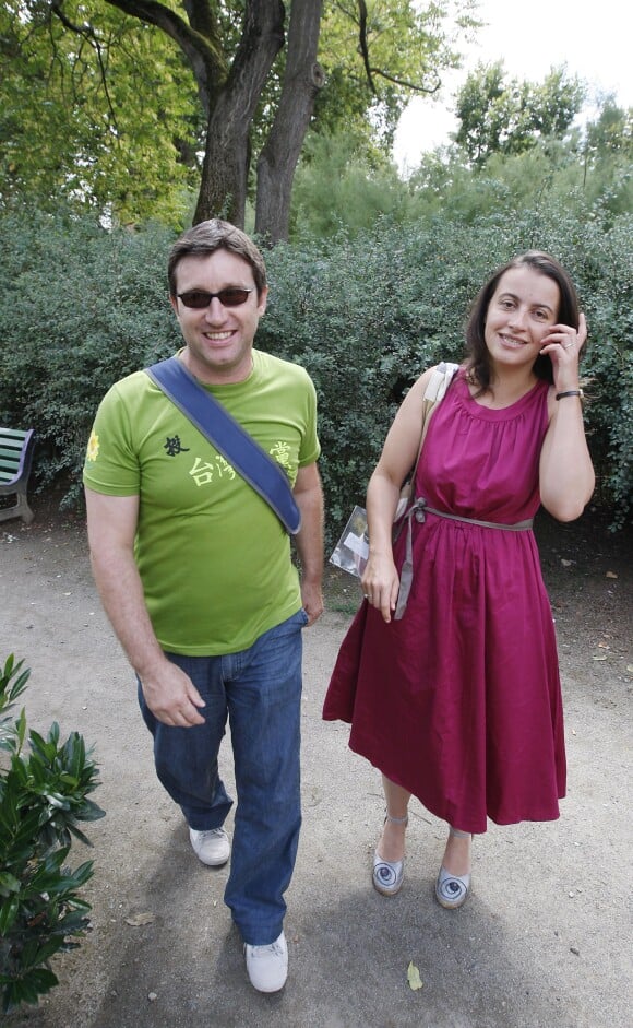 Cécile Duflot et Xavier Cantat à Toulouse, le 23 août 2008. 