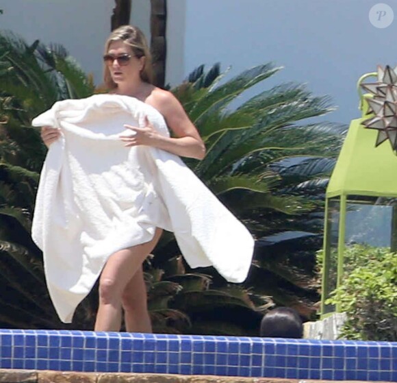 Jennifer Aniston lors de ses vacances à Mexico, le 21 août 2013.