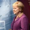 Une nouvelle statue de cire d'Angela Merkel a fait son entrée au musée Madame Tussauds à Berlin, le 19 septembre 2013.