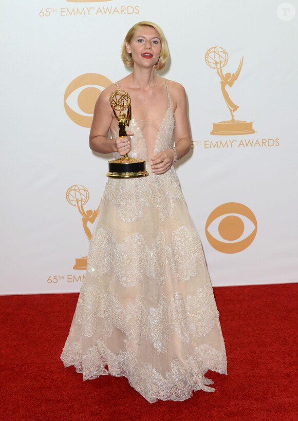 Claire Danes lors des 65e Primetime Emmy Awards à Los Angeles, le 22 septembre 2013.