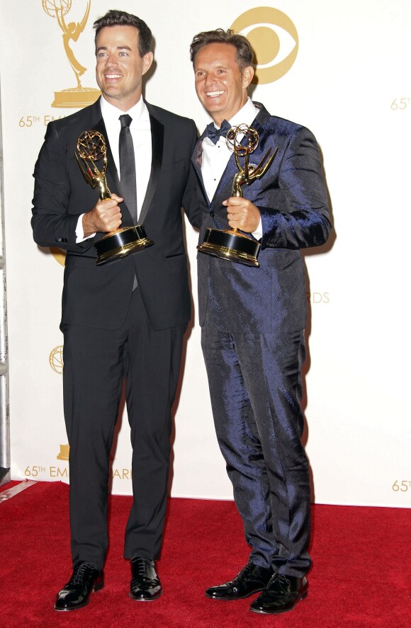Carson Daly et Mark Burnett lors des 65e Primetime Emmy Awards à Los Angeles, le 22 septembre 2013.