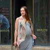 Kaylee DeFer, enceinte dans les rues de New York, le 13 juillet 2013.