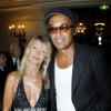 Yannick Noah et sa femme Isabelle Camus à Paris le 9 septembre 2012.