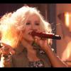 Christina Aguilera et les coachs de The Voice lancent la saison 5 de l'émission sur NBC, le 23 septembre 2013.