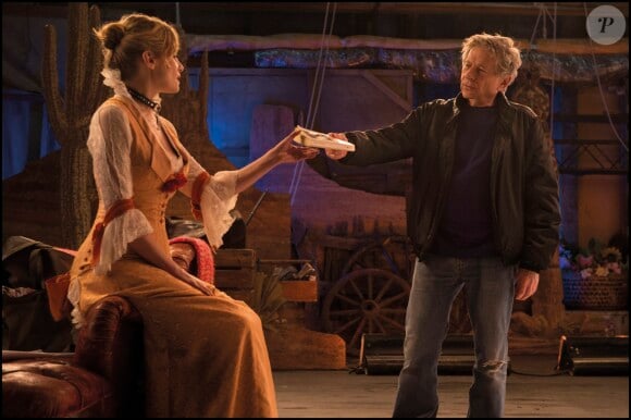 Roman Polanski et sa femme pour le film La Vénus à la fourrure.