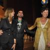 Ringo Starr et son epouse Barbara sont en compagnie de Sybille Szaggars Redford (femme de Robert Redford) lors du vernissage de l'exposition Passion / Ocean le 24 septembre 2013 au Musée Oceanographique de Monaco.
