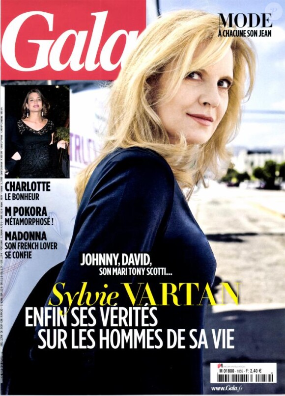 Sylvie Vartan en couverture de Gala, en kiosques le 25 septembre 2013.