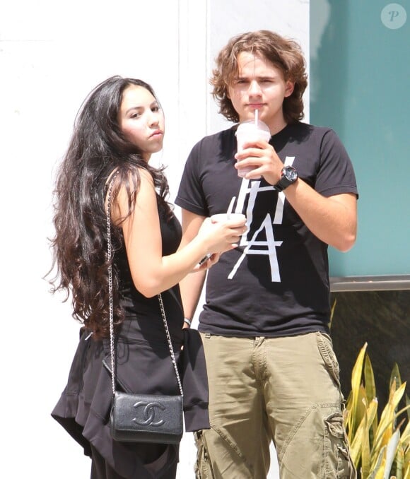 Prince Jackson et sa petite amie Remi Alfalah à Los Angeles, le 24 juin 2013.