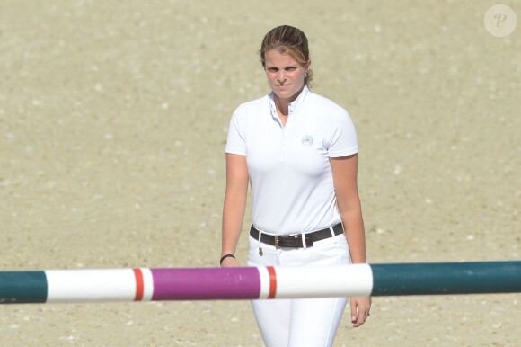 Athina Onassis épaulait une fois encore son mari Alvaro de Miranda Neto au jumping de Barcelone, comme ici le 26 septembre 2013. 