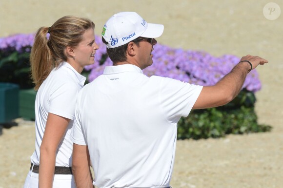 Athina Onassis épaulait une fois encore son mari Alvaro de Miranda Neto au jumping de Barcelone, comme ici le 26 septembre 2013. 