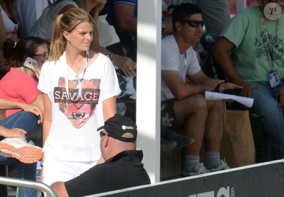 Athina Onassis est la première supportrice de son mari Doda - Alvaro de Miranda Neto -, comme ici le 29 septembre 2013 lors de la finale de la Coupe des Nations au Jumping de Barcelone.