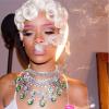 Rihanna sur le tournage de son nouveau clip, "Pour it up".