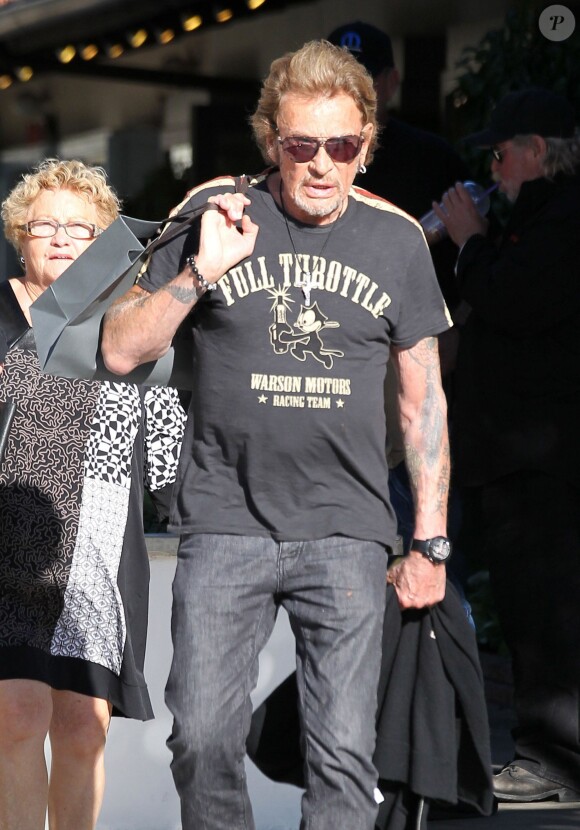Johnny Hallyday à Malibu, le 28 septembre 2013