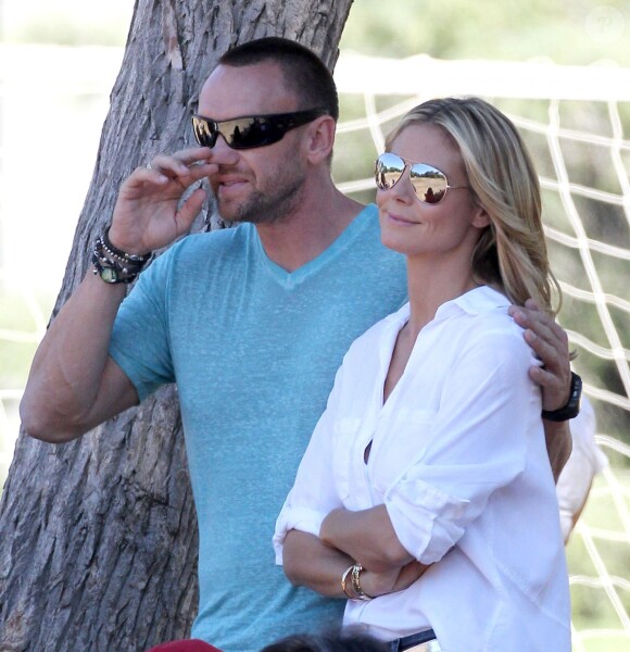 Heidi Klum et son petit ami Martin Kirsten à Los Angeles, le 29 septembre 2013.