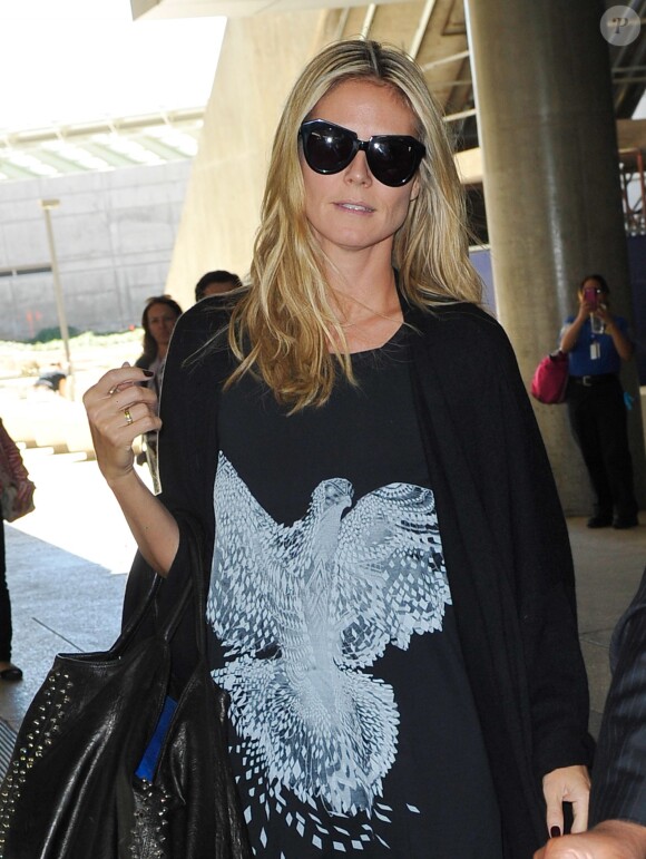 Heidi Klum à l'aéroport de Los Angeles, le 28 septembre 2013.