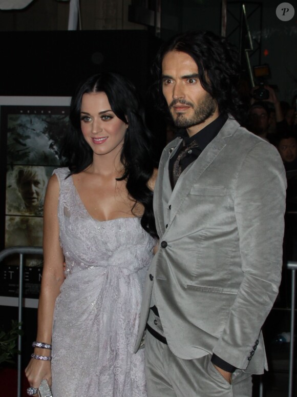 Katy Perry et Russell Brand à la première du film The Tempest, à Los Angeles, le 6 décembre 2010.