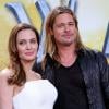 Angelina Jolie et Brad Pitt lors de l'avant-première du film World War Z à Berlin le 4 juin 2013