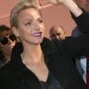 La princesse Charlene de Monaco arrive au défilé Louis Vuitton le 2 octobre 2013