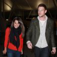 Lea Michele et Cory Monteith de la série Glee à l'aéroport de New York le 6 mars 2013.