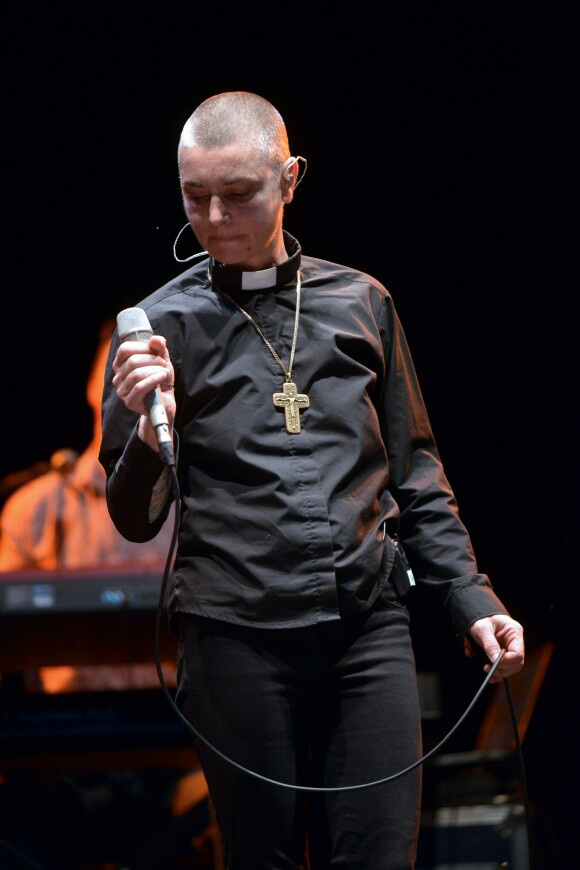 Sinead O'Connor en concert lors du festival de musique Arconati à Milan. Le 2 juillet 2013.