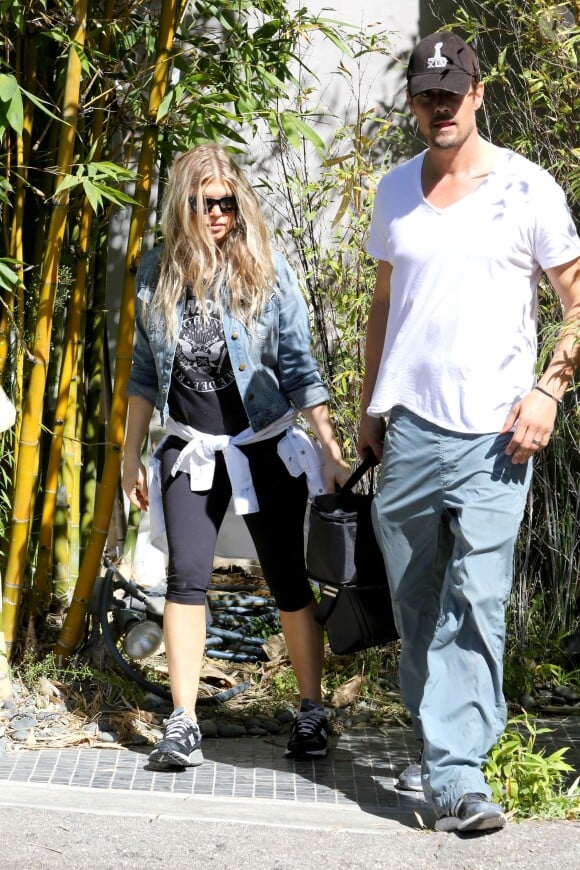 Fergie et Josh Duhamel à Los Angeles, le 4 octobre 2013.