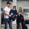 Fergie et son mari Josh Duhamel emmènent leur fils Axl à l'hôpital à Santa Monica, le 3 octobre 2013.