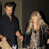 Fergie et son mari Josh Duhamel vont dîner en famille à Brentwood, le 29 septembre 2013.