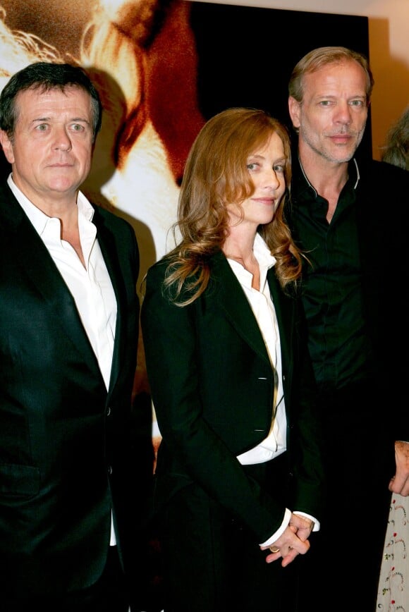 Patrice Chéreau, Isabelle Huppert et Pascal Greggory à Paris en septembre 2005.