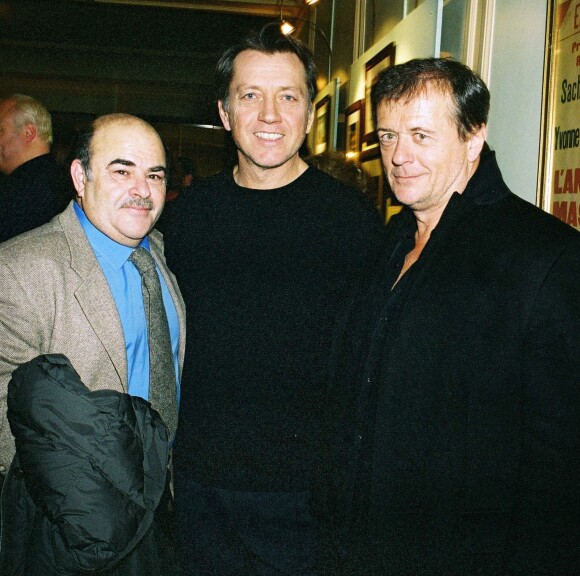 Jean Benguigui, Bernard Giraudeau et Patrice Chéreau à Paris le 18 janvier 2004.