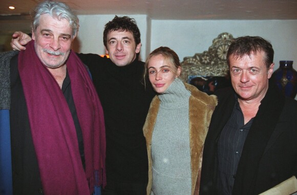 Jacques Weber, Patrick Bruel, Emmanuelle Béart et Patrice Chéreau au Tanja, le 12 mars 2003.