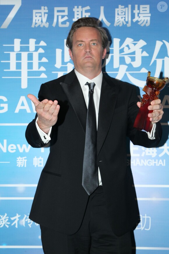 Matthew Perry lors de la cérémonie des Huading Awards à Macao., le 7 octobre 2013.