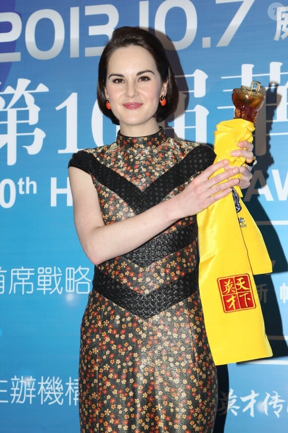 Michelle Dockery lors de la cérémonie des Huading Awards à Macao., le 7 octobre 2013.