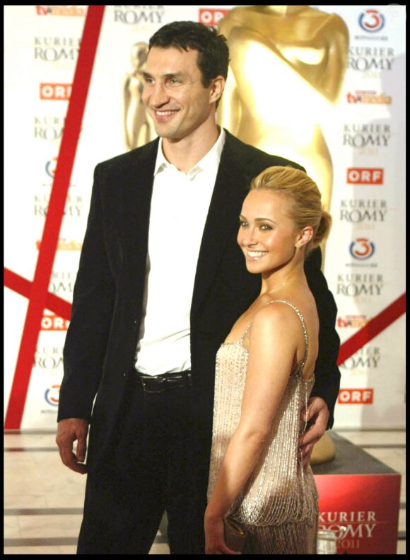 Hayden Panettiere et Wladimir Klitschko à Vienne, le 16 avril 2011 lors du gala Romy à Vienne