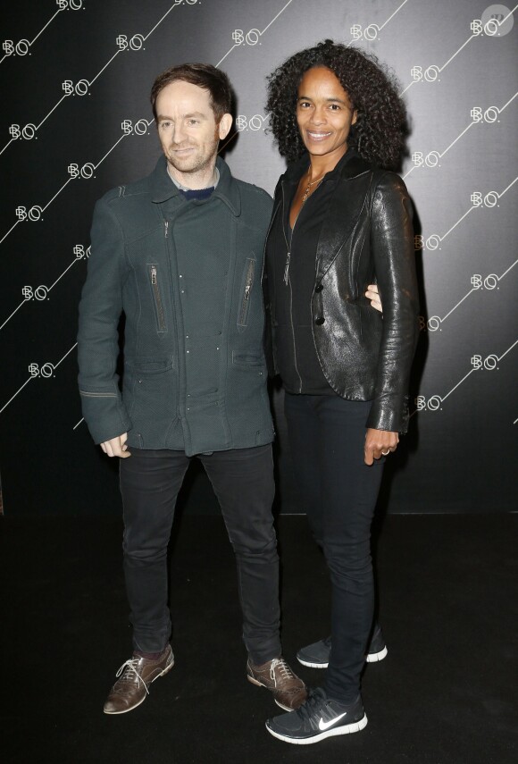 Mathias Malzieu et Virginie Besson-Silla lors de l'inauguration du restaurant le 'B.O', à la Cité du Cinéma, le 10 Octobre 2013, à Saint-Denis.