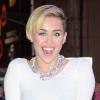 Miley Cyrus arrive au Planet Hollywood pour dédicacer son nouvel album "Bangerz" à New York, le 8 octobre 2013.