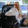 Kim Kardashian et sa fille North West à Studio City, le 12 octobre 2013.