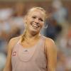 Caroline Wozniacki en finale de l'US Open à Flushing Meadows, le 13 septembre 2009