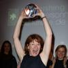 La lauréate Muriel Mayette - Remise du Prix Pershing Hall de la personnalité culturelle de l'année à Paris, le 14 octobre 2013.