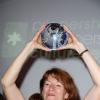 La lauréate Muriel Mayette - Remise du Prix Pershing Hall de la personnalité culturelle de l'année à Paris, le 14 octobre 2013.