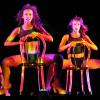 Les danseuses du cabaret parisien le "Crazy Horse" le 19 Juillet 2013 à Cannes.