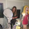 Kim Kardashian a affiché sa silhouette toujours plus svelte pour annoncer sa participation à la série American Dad, le 14 octobre 2013.