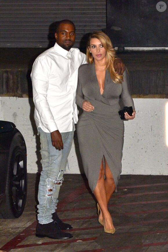 Kim Kardashian et Kanye West à Los Angeles, le 11 octobre 2013.